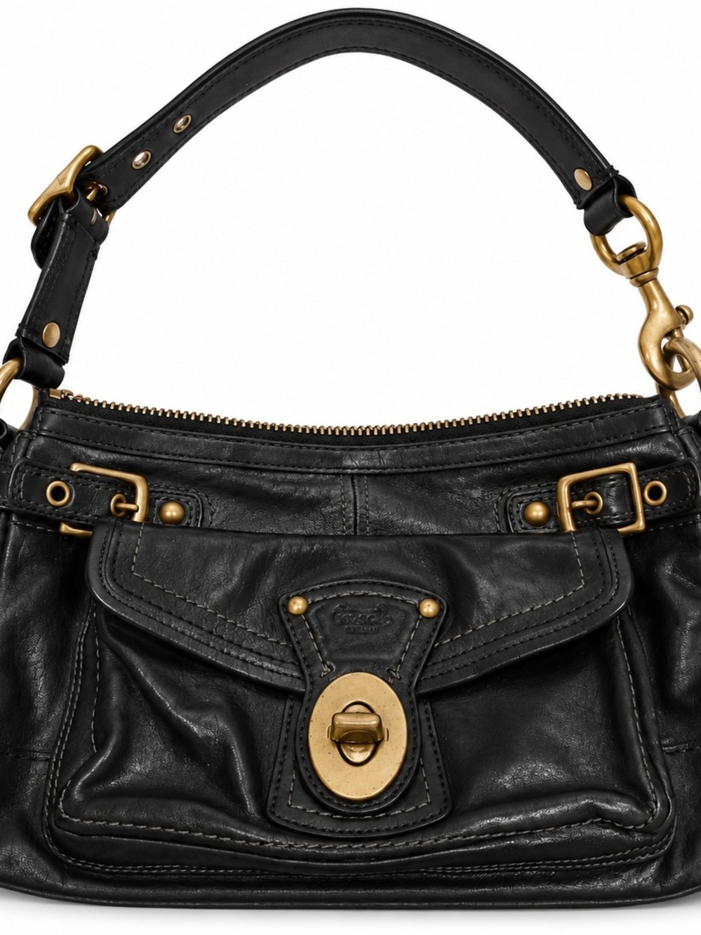 Mercari
Coach Legacy 65th Anniversary Vachetta Leather Shoulder Bag Black Style